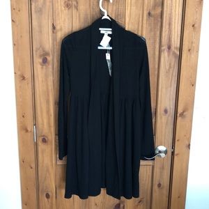 Black flowing cardigan